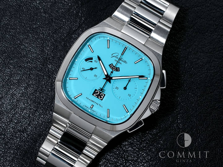 グラスヒュッテオリジナル セブンティーズ・クロノグラフ・パノラマデイト リミテッド・エディション Ref.1-37-02-10-02-63 ステンレススチール ディスコブルー文字盤 美品 rirppcki