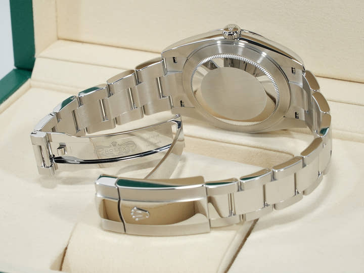 ロレックス デイトジャスト41 Ref.126300 ステンレススチール ブラック文字盤 オイスターブレスレット 美品 rz68jjt3