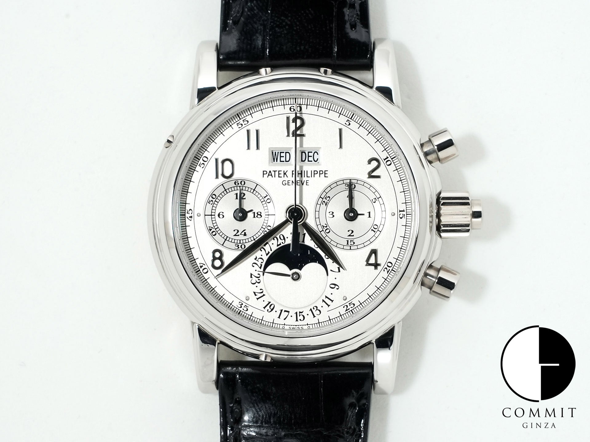 パテックフィリップ パーペチュアルカレンダー スプリットセコンド クロノグラフ Ref.5004P-021 プラチナ シルバー文字盤 美品 p8vxee69