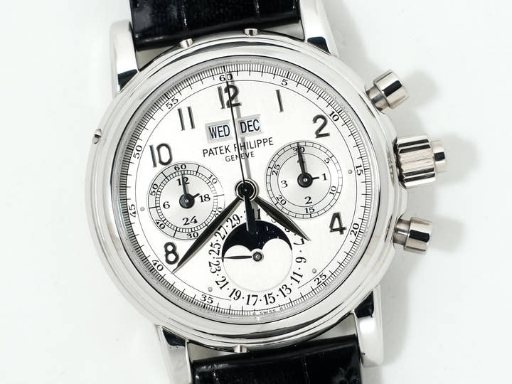 パテックフィリップ パーペチュアルカレンダー スプリットセコンド クロノグラフ Ref.5004P-021 プラチナ シルバー文字盤 美品 p8vxee69