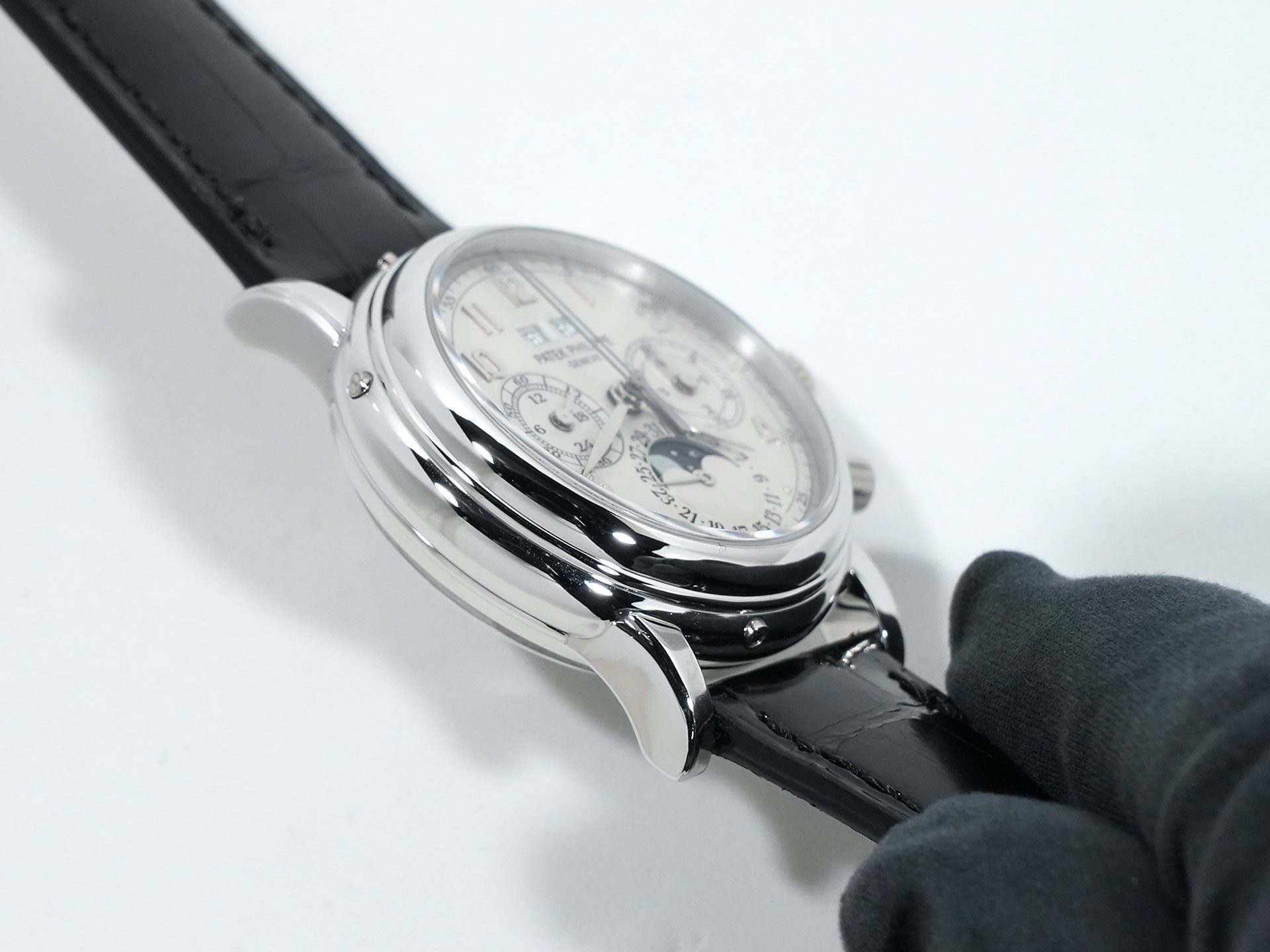 パテックフィリップ パーペチュアルカレンダー スプリットセコンド クロノグラフ Ref.5004P-021 プラチナ シルバー文字盤 美品 p8vxee69