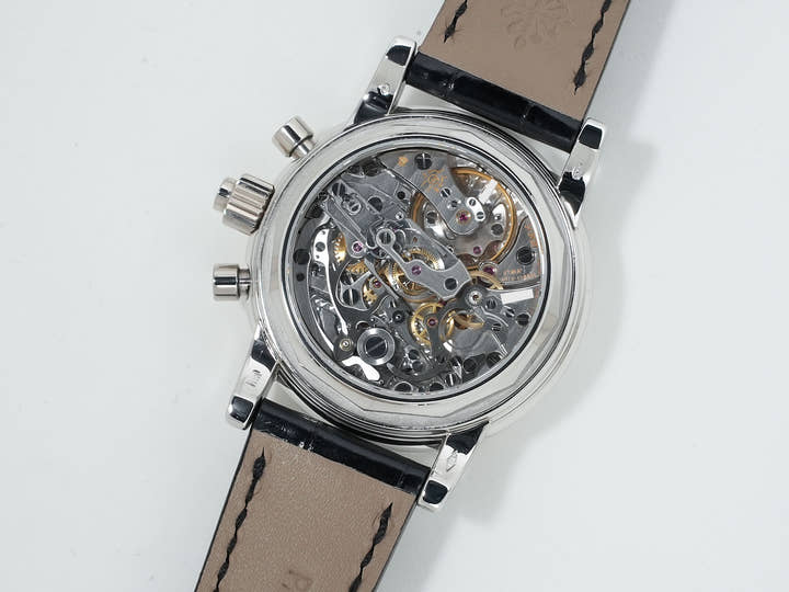 パテックフィリップ パーペチュアルカレンダー スプリットセコンド クロノグラフ Ref.5004P-021 プラチナ シルバー文字盤 美品 p8vxee69