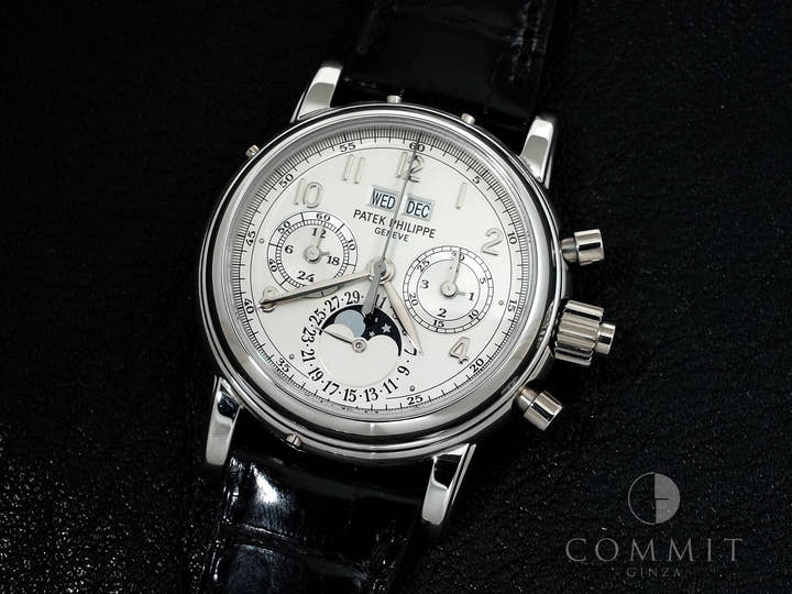パテックフィリップ パーペチュアルカレンダー スプリットセコンド クロノグラフ Ref.5004P-021 プラチナ シルバー文字盤 美品 p8vxee69