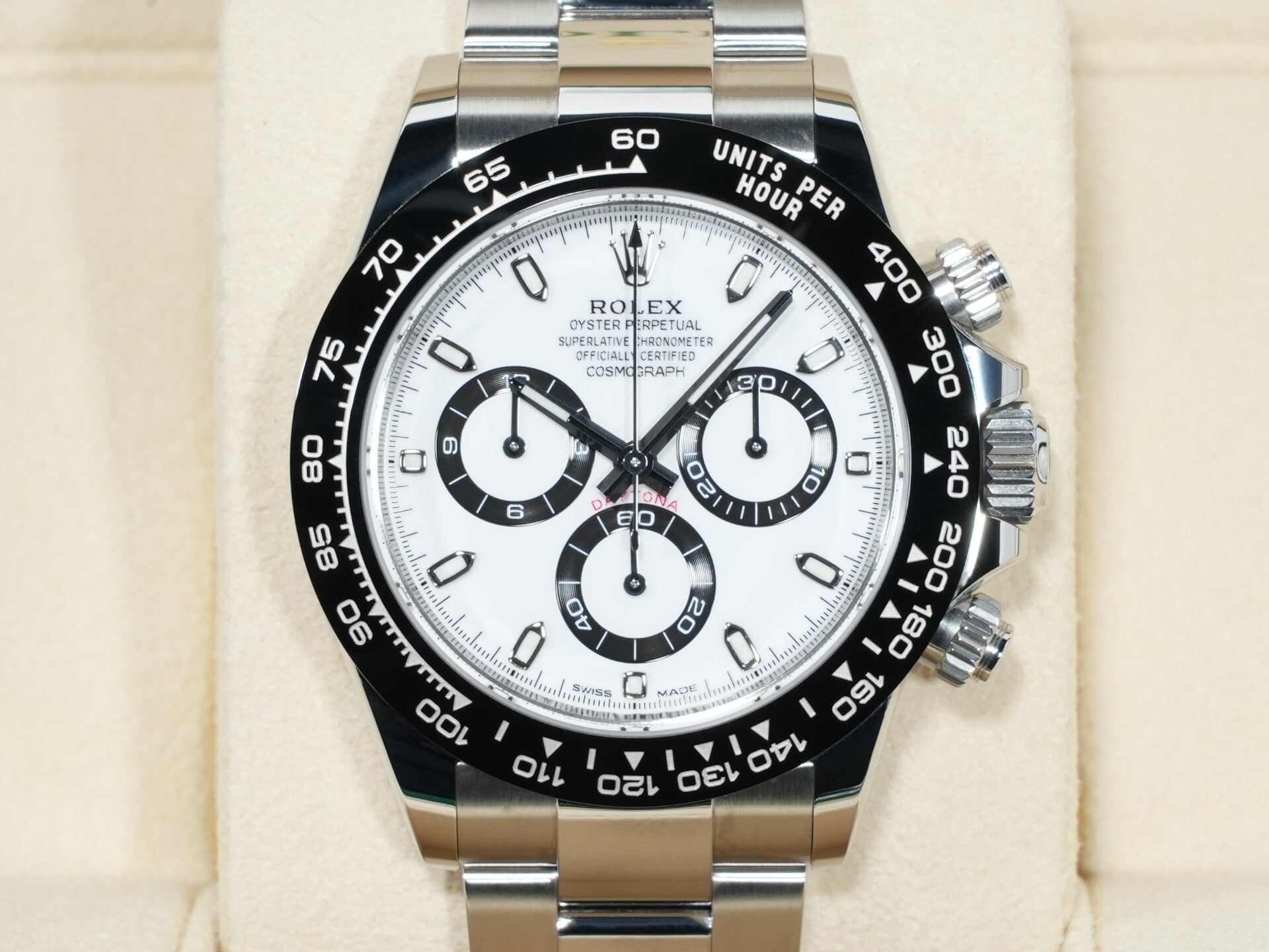 ロレックス デイトナ Ref.116500LN ステンレススチール ホワイト文字盤 未使用 zqnfan3g