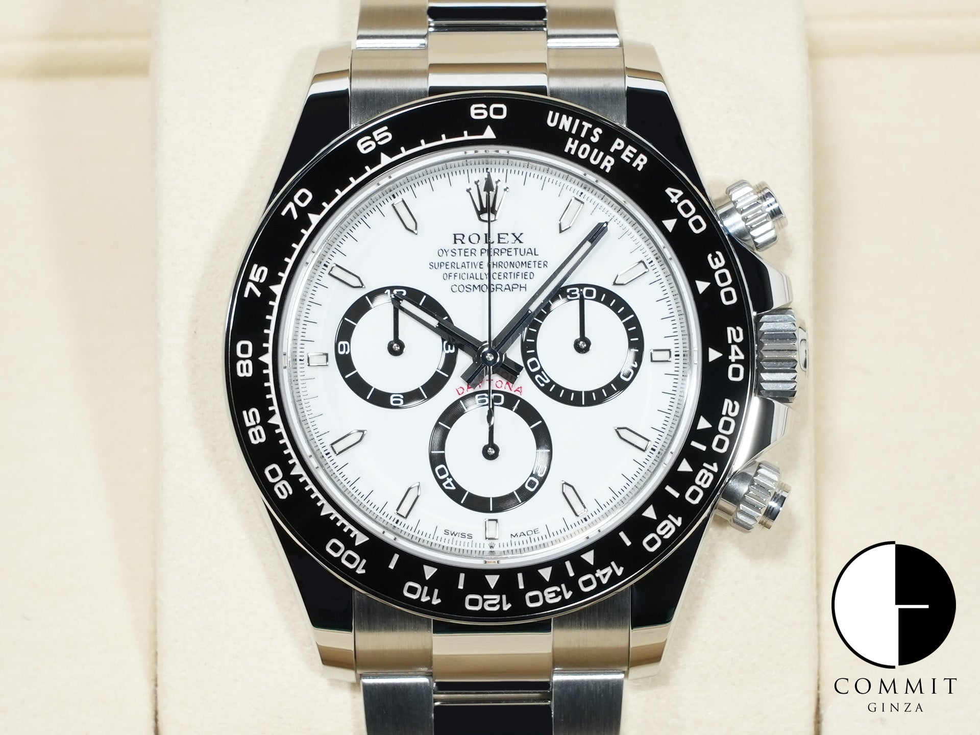 ロレックス デイトナ Ref.126500LN ステンレススチール ホワイト文字盤 未使用 g8jh6fg2