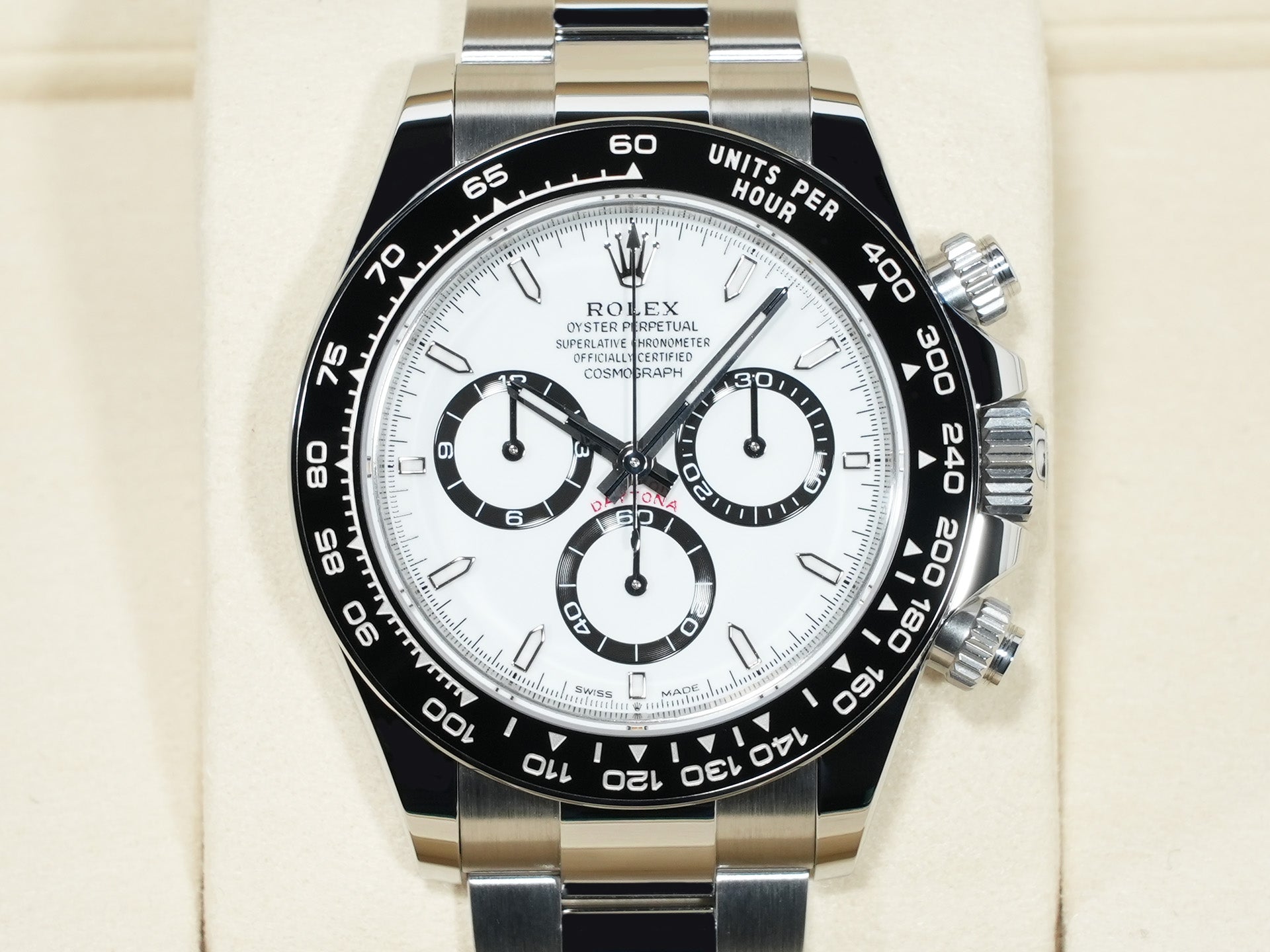 ロレックス デイトナ Ref.126500LN ステンレススチール ホワイト文字盤 未使用 g8jh6fg2