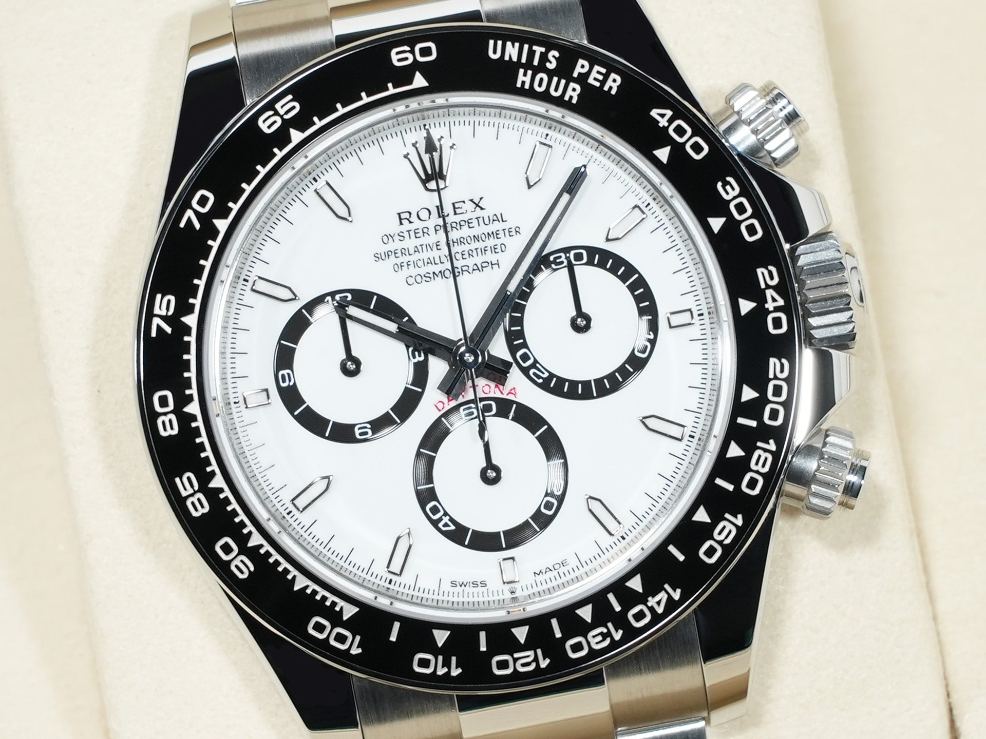 ロレックス デイトナ Ref.126500LN ステンレススチール ホワイト文字盤 未使用 g8jh6fg2