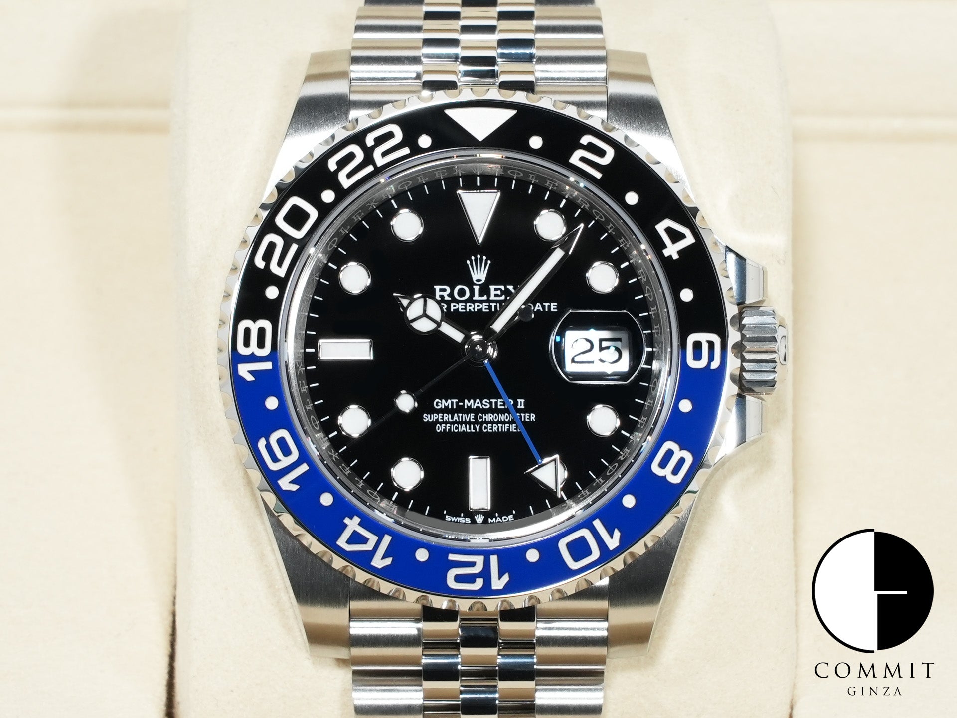 ロレックス GMTマスターII Ref.126710BLNR ステンレススチール ブラック文字盤 ジュビリーブレスレット 未使用 447a7jg6