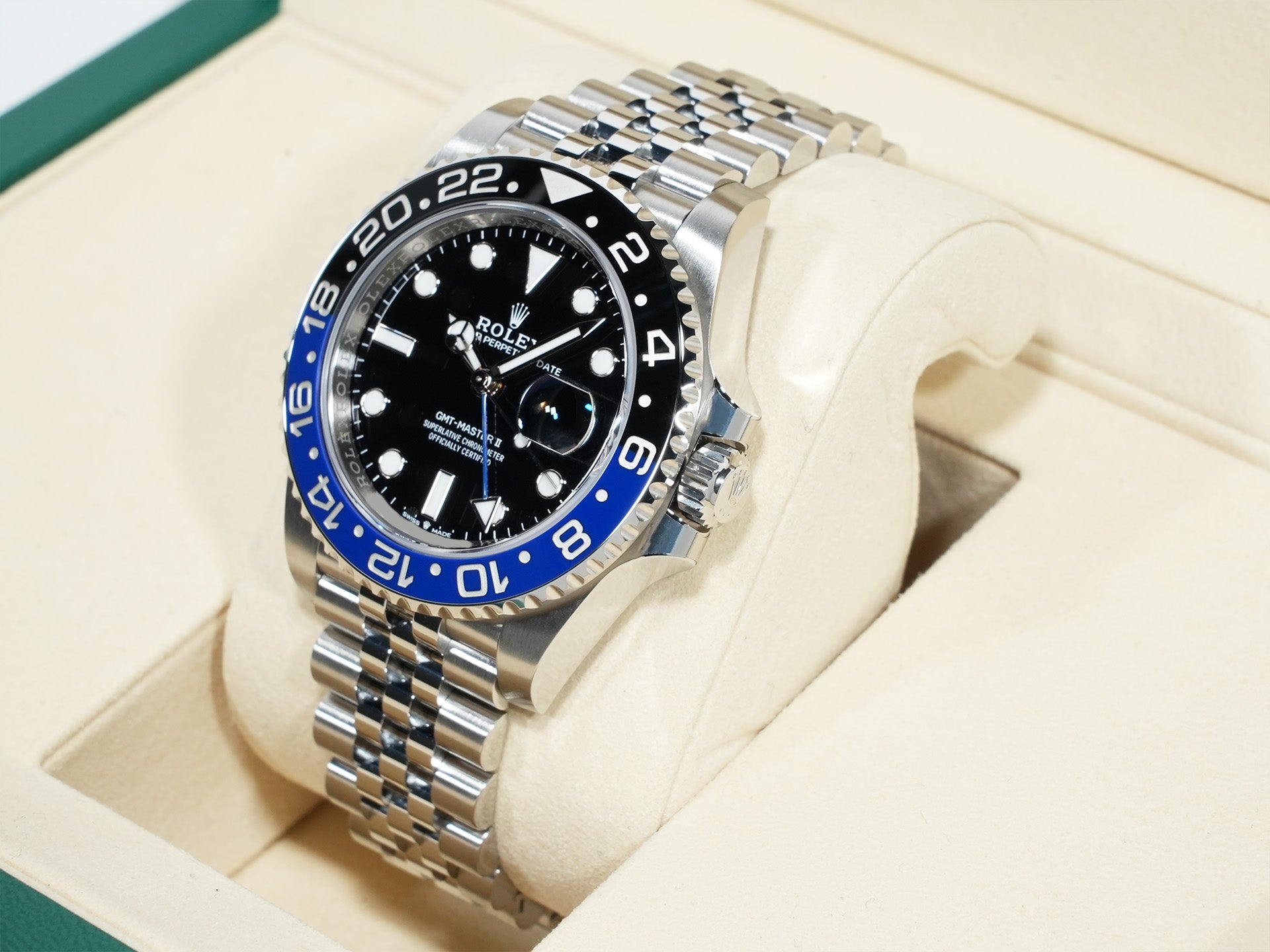 ロレックス GMTマスターII Ref.126710BLNR ステンレススチール ブラック文字盤 ジュビリーブレスレット 未使用 447a7jg6