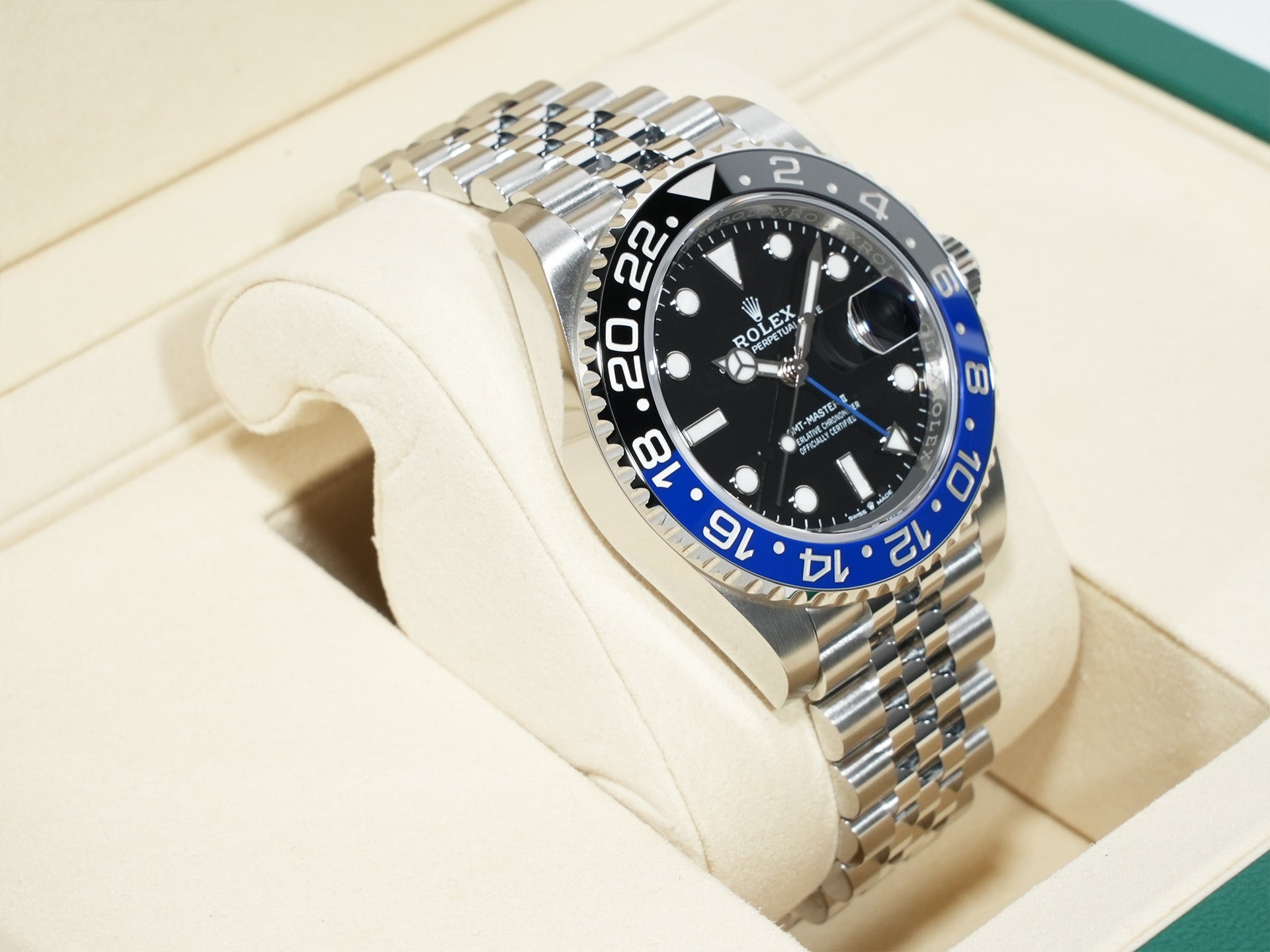 ロレックス GMTマスターII Ref.126710BLNR ステンレススチール ブラック文字盤 ジュビリーブレスレット 未使用 447a7jg6
