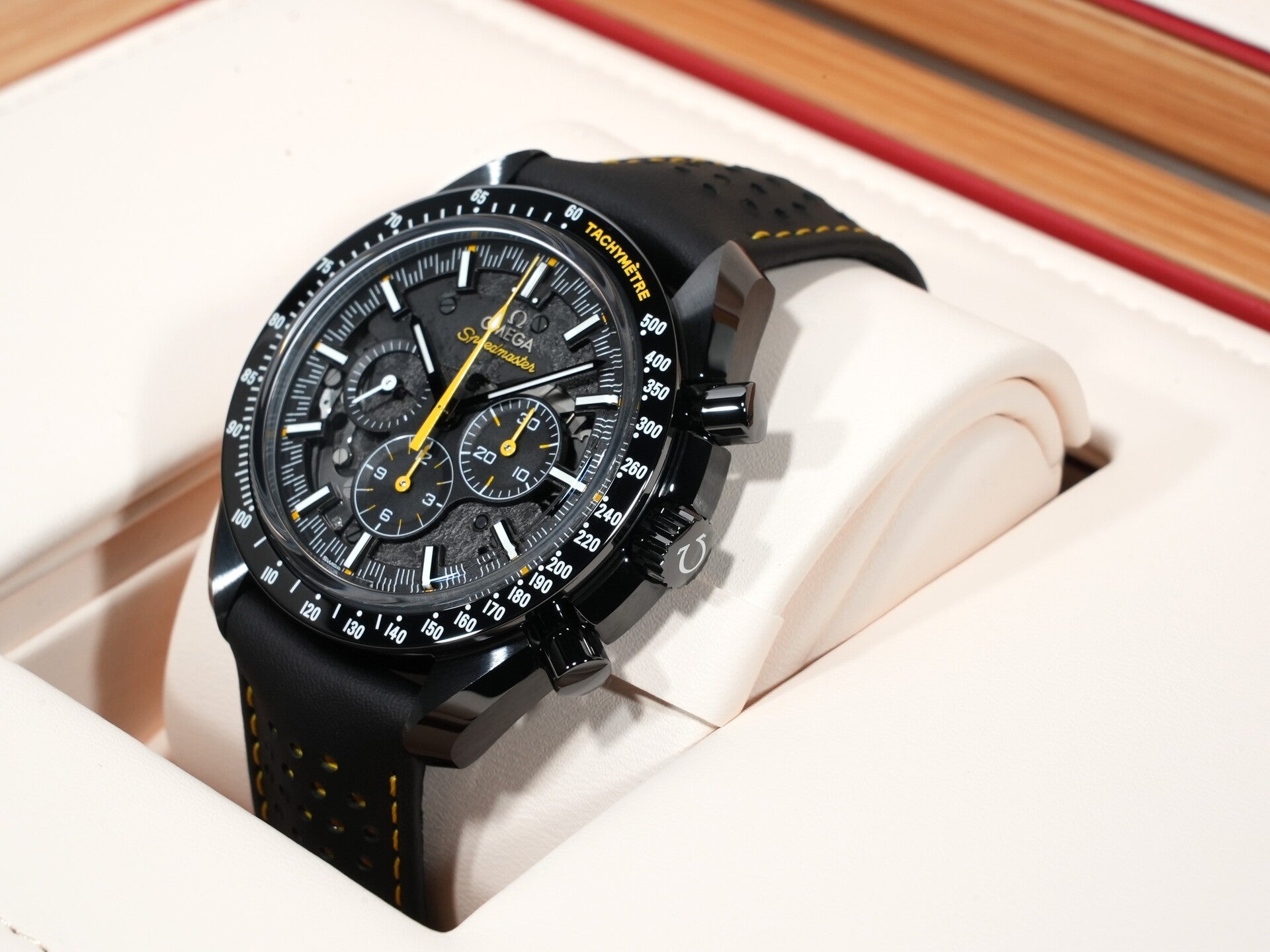 Omega Speedmaster Dark Side of the Moon Chronograph 44.25mm Ref. 311.92.44.30.01.001 Black Ceramic Skeleton Dial Unused 42t4mi2t