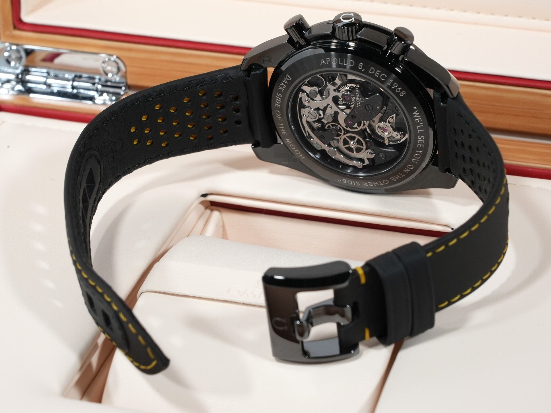 Omega Speedmaster Dark Side of the Moon Chronograph 44.25mm Ref. 311.92.44.30.01.001 Black Ceramic Skeleton Dial Unused 42t4mi2t