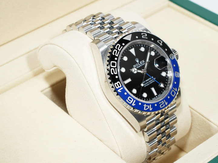 ロレックス GMTマスターII Ref.126710BLNR ステンレススチール ブラック文字盤 ジュビリーブレスレット 未使用 kfc4by4g