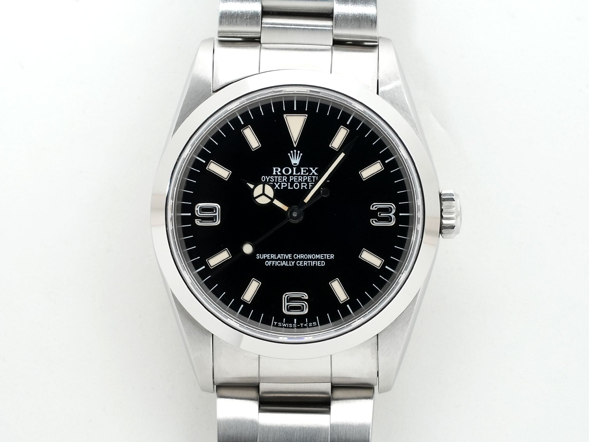 ロレックス エクスプローラーI Ref.14270 ステンレススチール ブラック文字盤 オイスターブレスレット 中古 eve2kkcp
