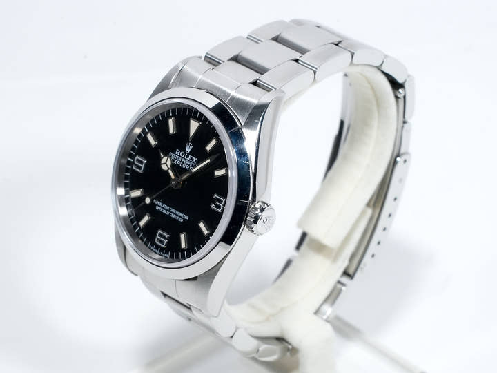 ロレックス エクスプローラーI Ref.14270 ステンレススチール ブラック文字盤 オイスターブレスレット 中古 eve2kkcp