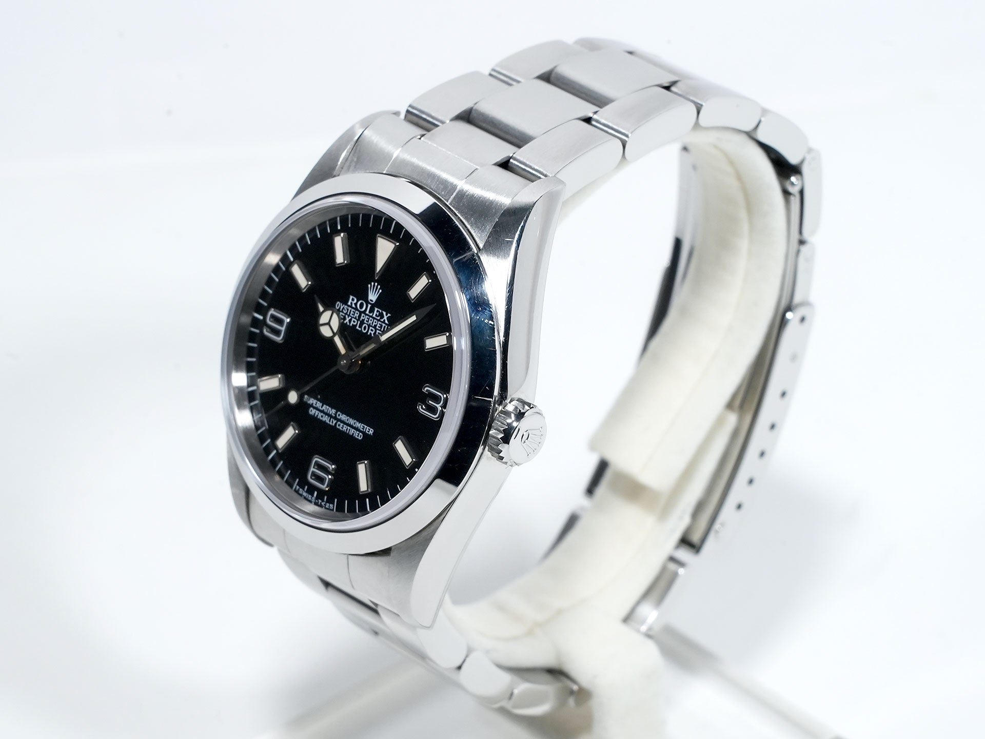 ロレックス エクスプローラーI Ref.14270 ステンレススチール ブラック文字盤 オイスターブレスレット 中古 eve2kkcp