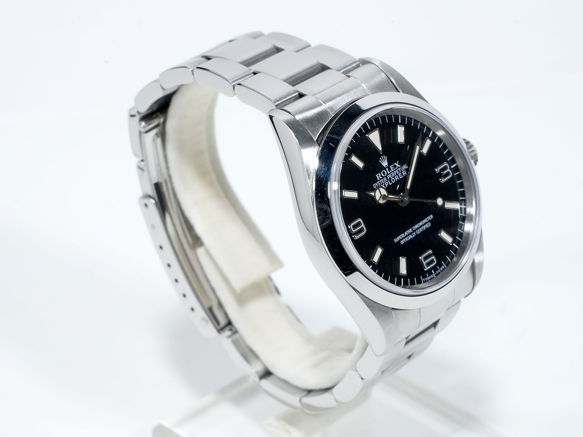 ロレックス エクスプローラーI Ref.14270 ステンレススチール ブラック文字盤 オイスターブレスレット 中古 eve2kkcp