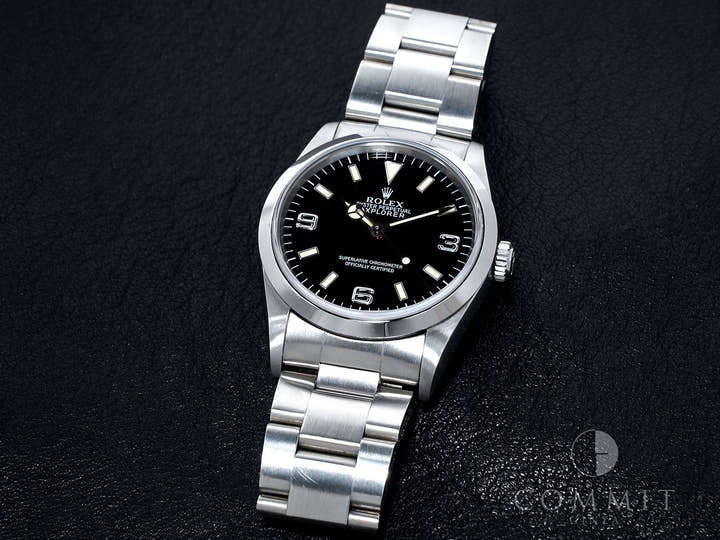 ロレックス エクスプローラーI Ref.14270 ステンレススチール ブラック文字盤 オイスターブレスレット 中古 eve2kkcp