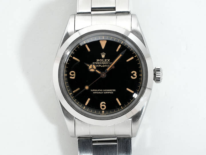 ロレックス エクスプローラーI Ref.1016 ステンレススチール ブラック文字盤 中古 2nqbux7w