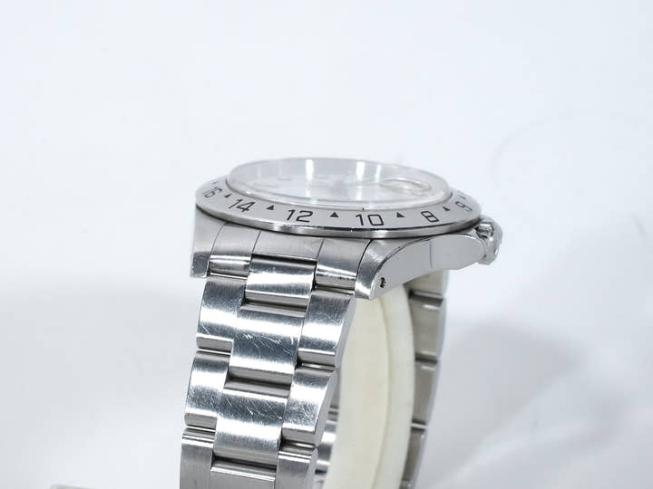 ロレックス エクスプローラーII Ref.16570 ステンレススチール ホワイト文字盤 オイスターブレスレット 中古 csedurq6