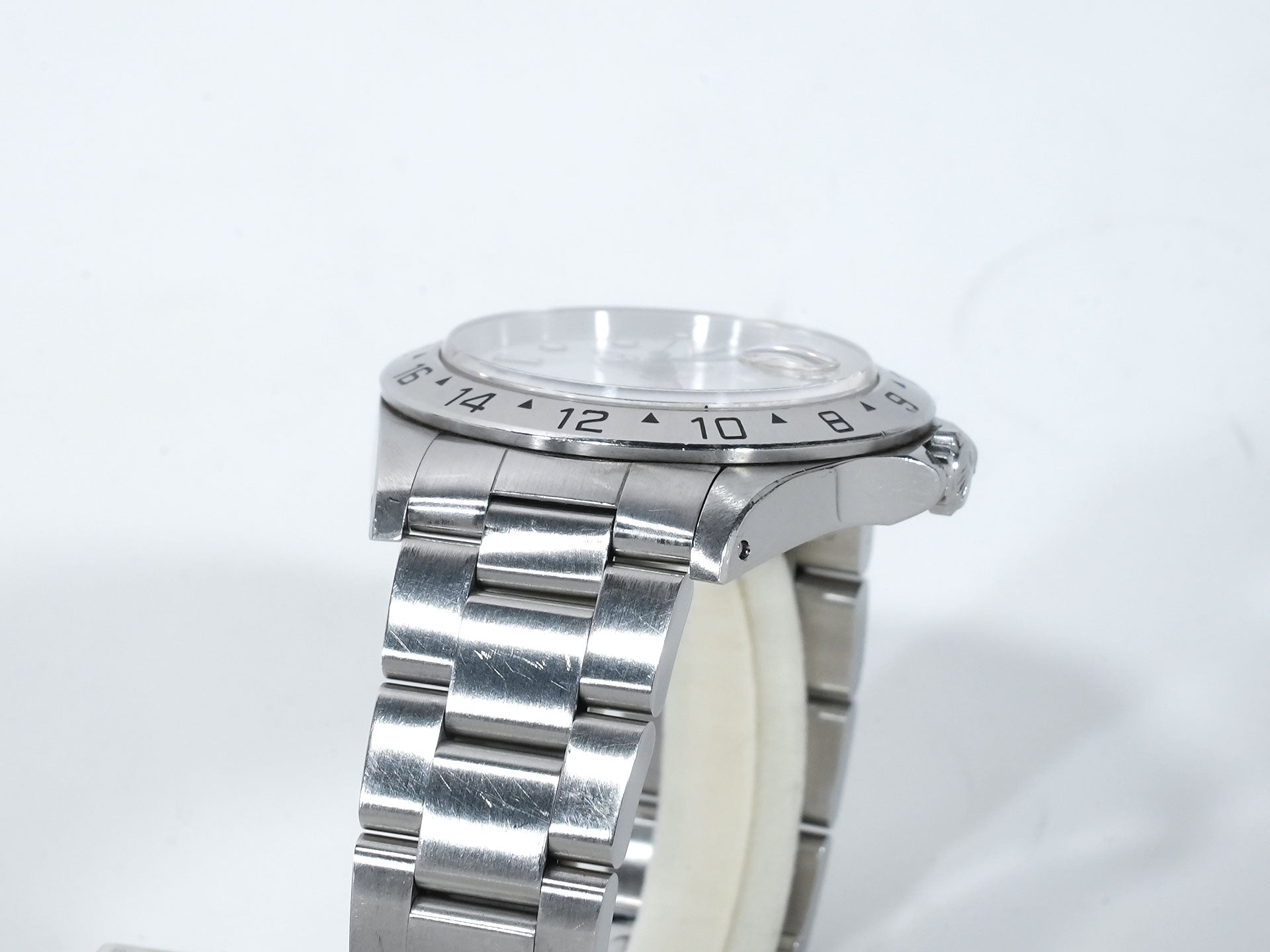 ロレックス エクスプローラーII Ref.16570 ステンレススチール ホワイト文字盤 オイスターブレスレット 中古 csedurq6