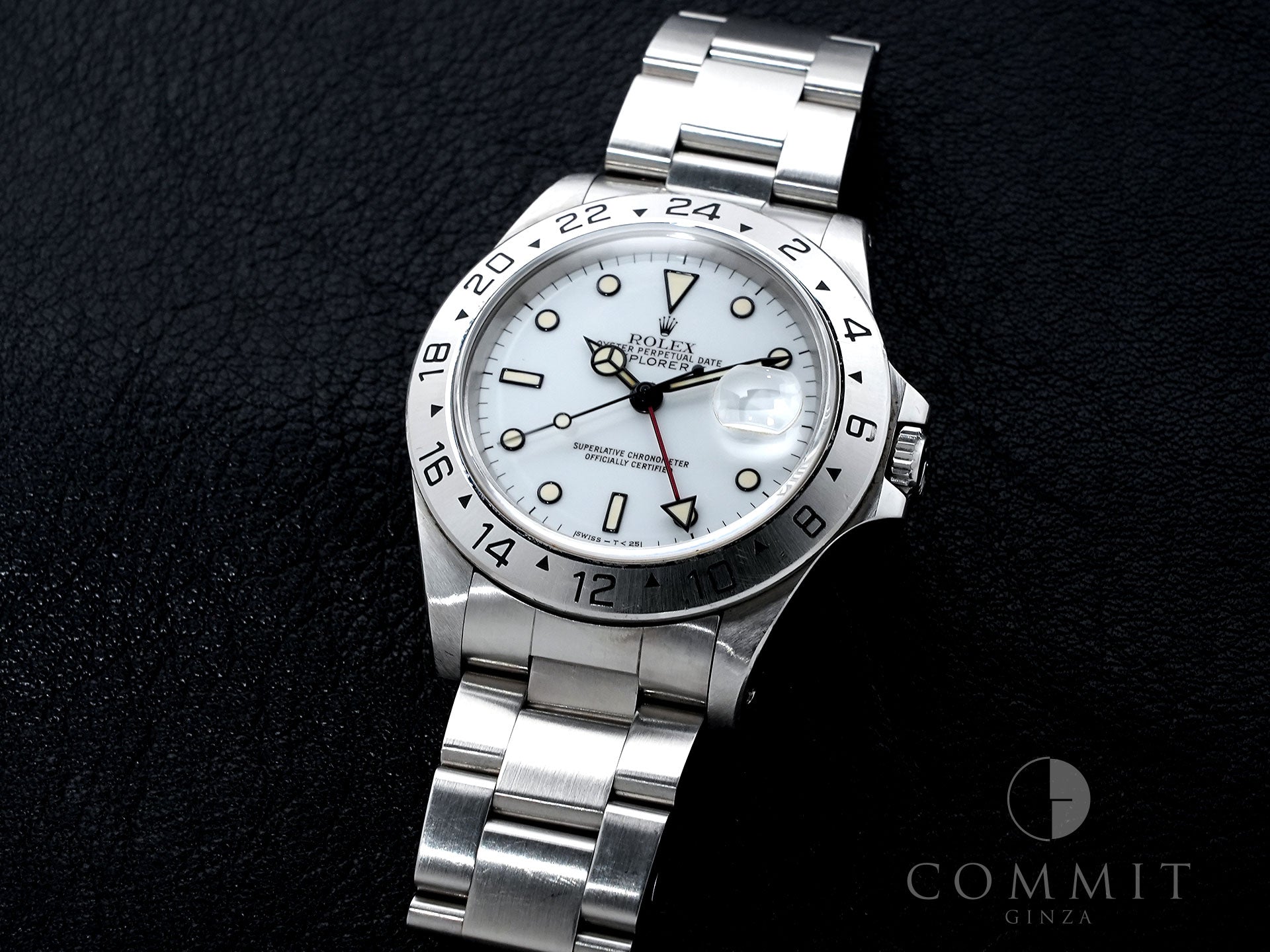 ロレックス エクスプローラーII Ref.16570 ステンレススチール ホワイト文字盤 オイスターブレスレット 中古 csedurq6