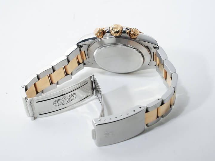 ロレックス デイトナ エルプリメロ Ref.16523 ステンレススチール/イエローゴールド シャンパン文字盤 中古 bg4pssat