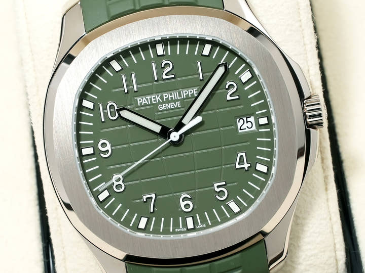 パテックフィリップ アクアノート Ref.5168G-010 ホワイトゴールド カーキグリーン文字盤 美中古 fsd8sgau