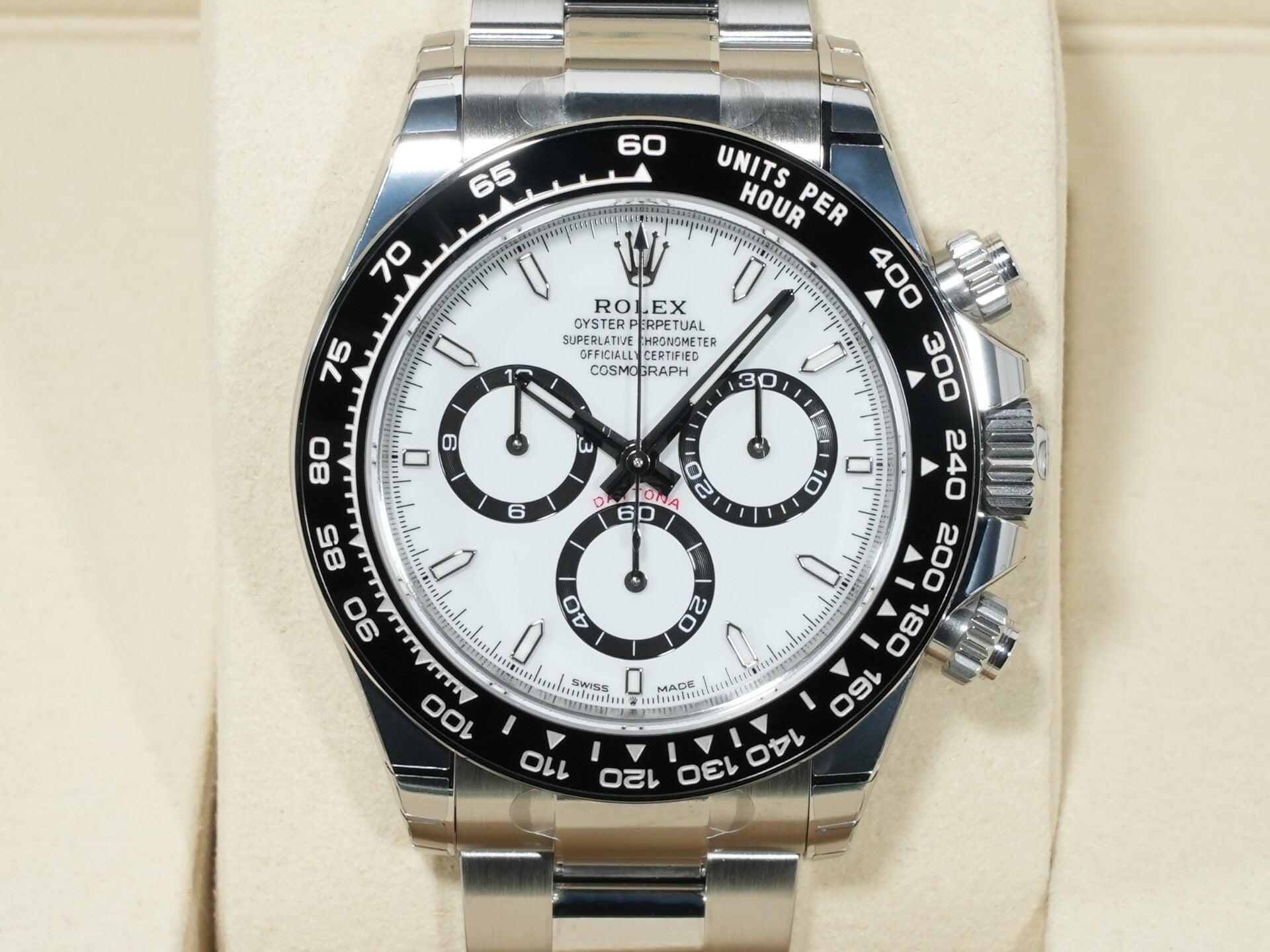 ロレックス デイトナ Ref.126500LN ステンレススチール ホワイト文字盤 未使用 zbiwh3s4