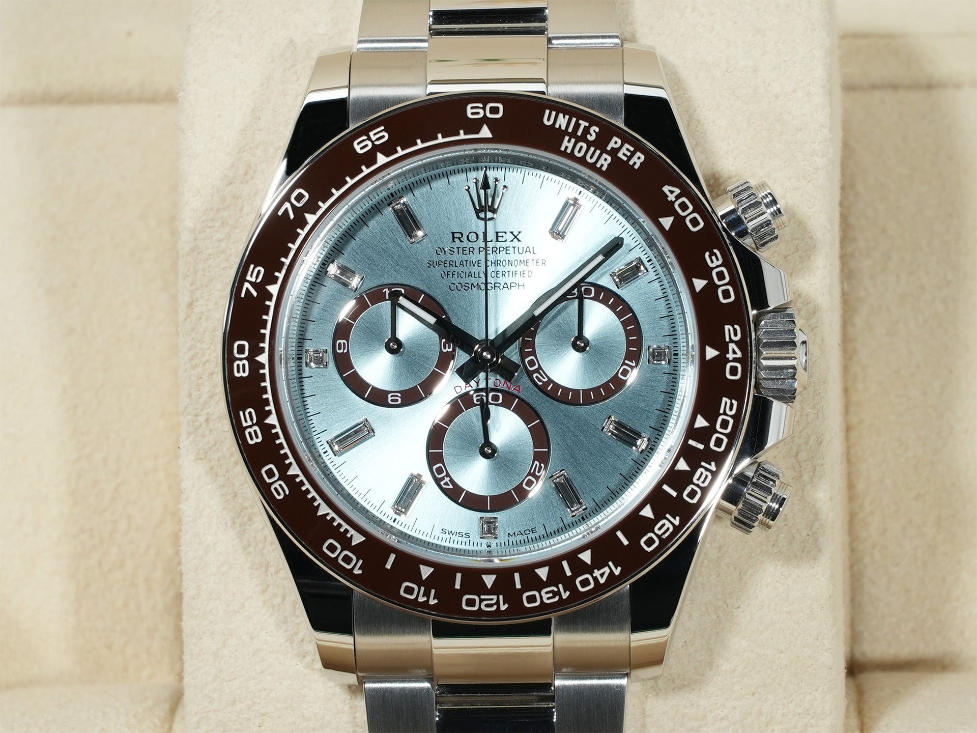 ロレックス デイトナ Ref.126506A プラチナ アイスブルーx11Pダイヤ文字盤 未使用 54gem3r2