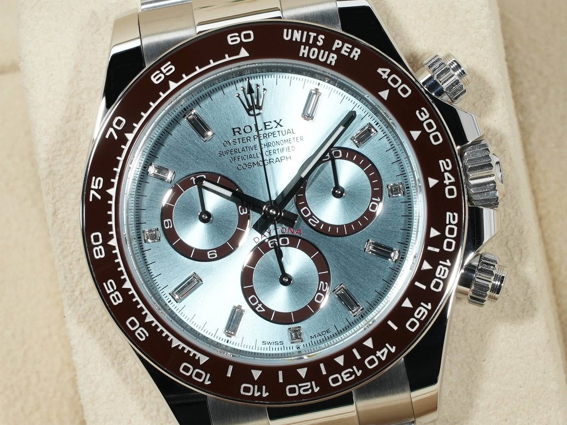 ロレックス デイトナ Ref.126506A プラチナ アイスブルーx11Pダイヤ文字盤 未使用 54gem3r2
