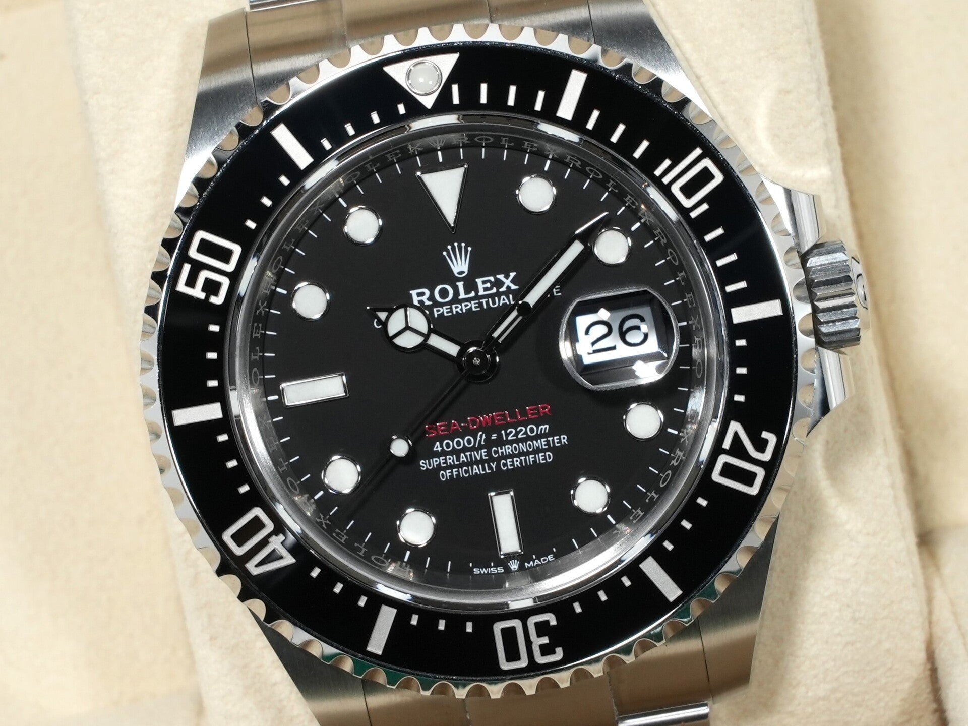 ロレックス シードゥエラー Ref.126600 ステンレススチール ブラック文字盤 美中古 3o945z9y