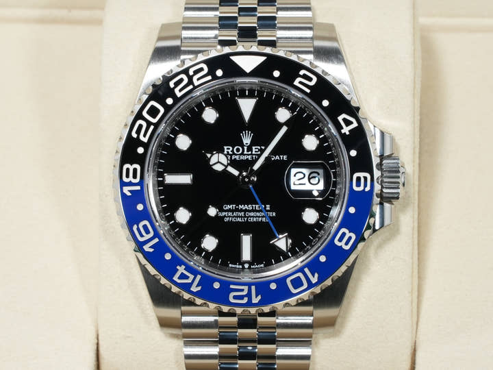 Rolex GMT-Master II Ref. 126710BLNR Stainless Steel Black Dial Jubilee Bracelet Unused hvay9h7p