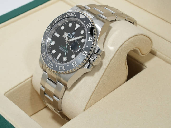 Rolex GMT-Master II Ref. 126710GRNR Stainless Steel Black Dial Oyster Bracelet Unused gc6wkczh