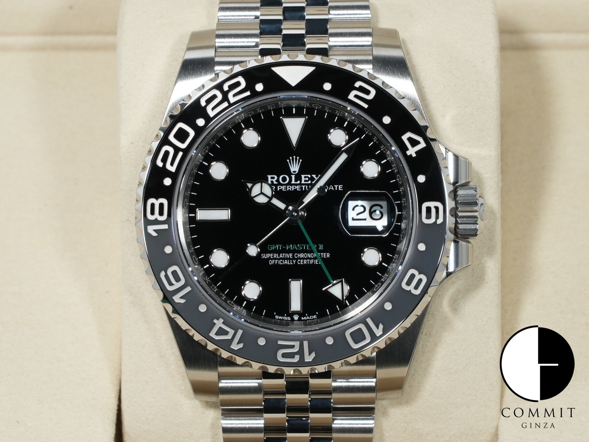 ロレックス GMTマスターII Ref.126710GRNR ステンレススチール ブラック文字盤 ジュビリーブレスレット 未使用 298bwwjo
