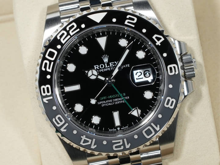 ロレックス GMTマスターII Ref.126710GRNR ステンレススチール ブラック文字盤 ジュビリーブレスレット 未使用 298bwwjo