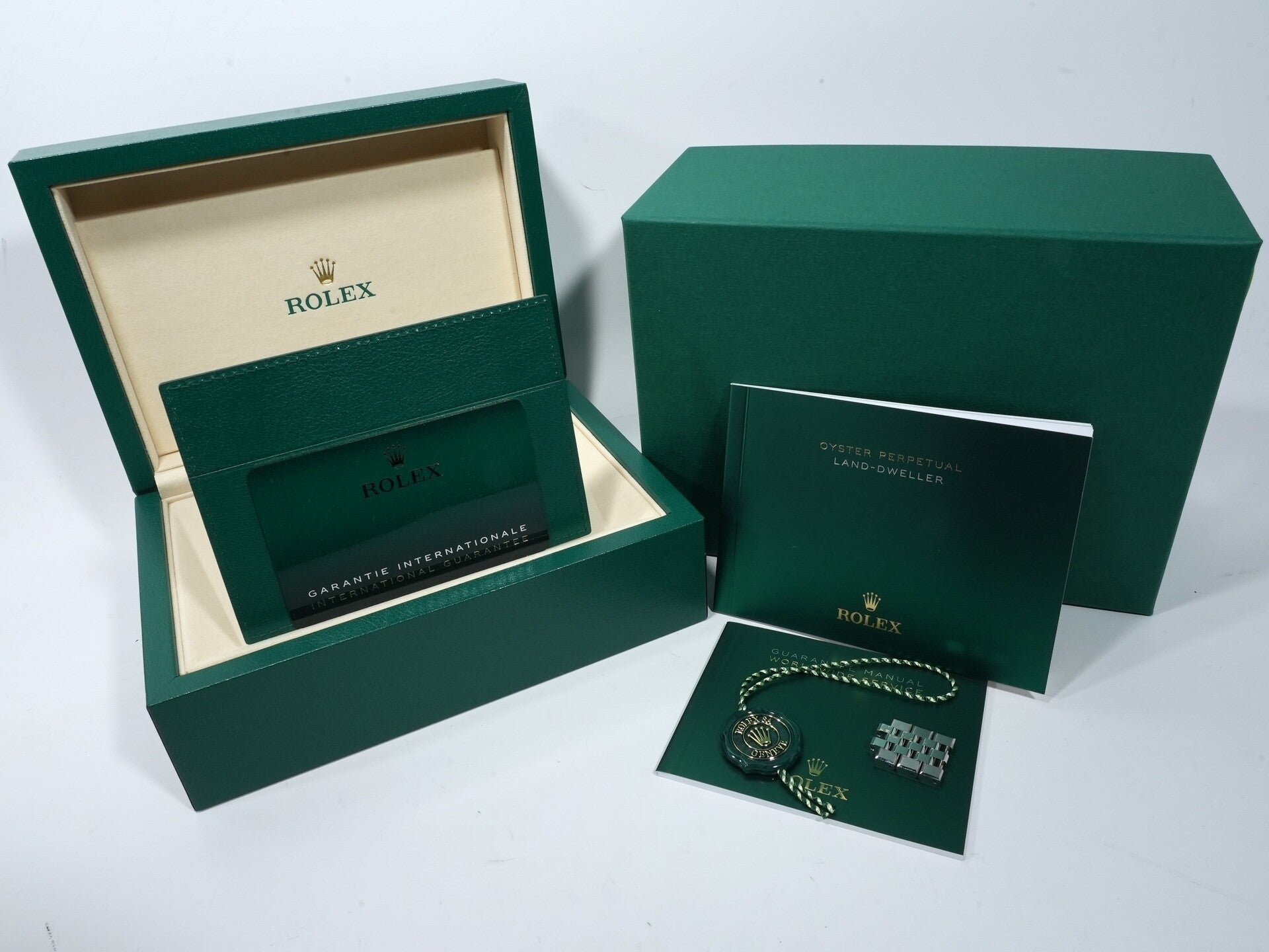 ロレックス ランドドゥエラー Ref.127334 ステンレススチール/ホワイトゴールド ホワイト文字盤 ジュビリーブレスレット 美品 kuin6fiy