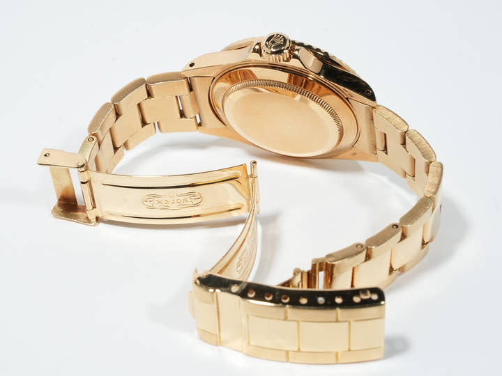 ロレックス サブマリーナー デイト Ref.16808 イエローゴールド ブラック文字盤 中古 hqfe79e7