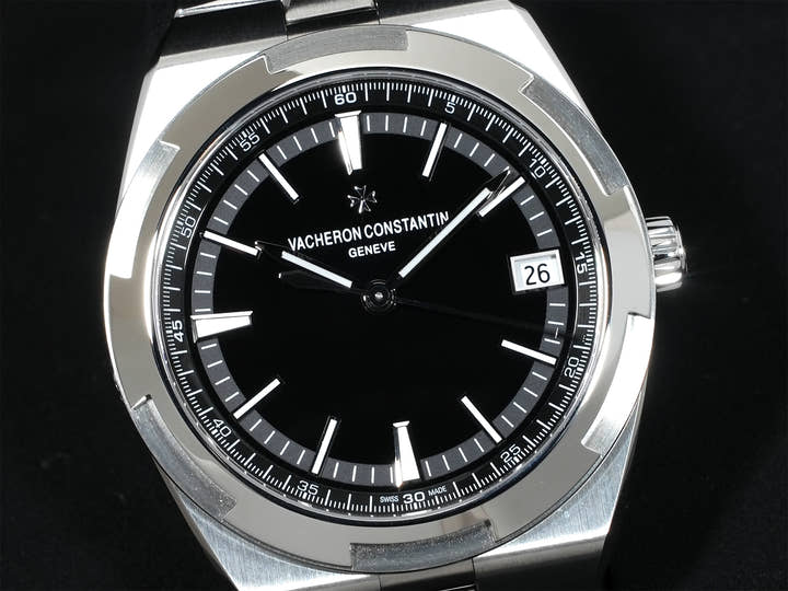 ヴァシュロンコンスタンタン オーヴァーシーズ Ref.4500V/110A-B483 ステンレススチール ブラック文字盤 美品 wjcw5v5a
