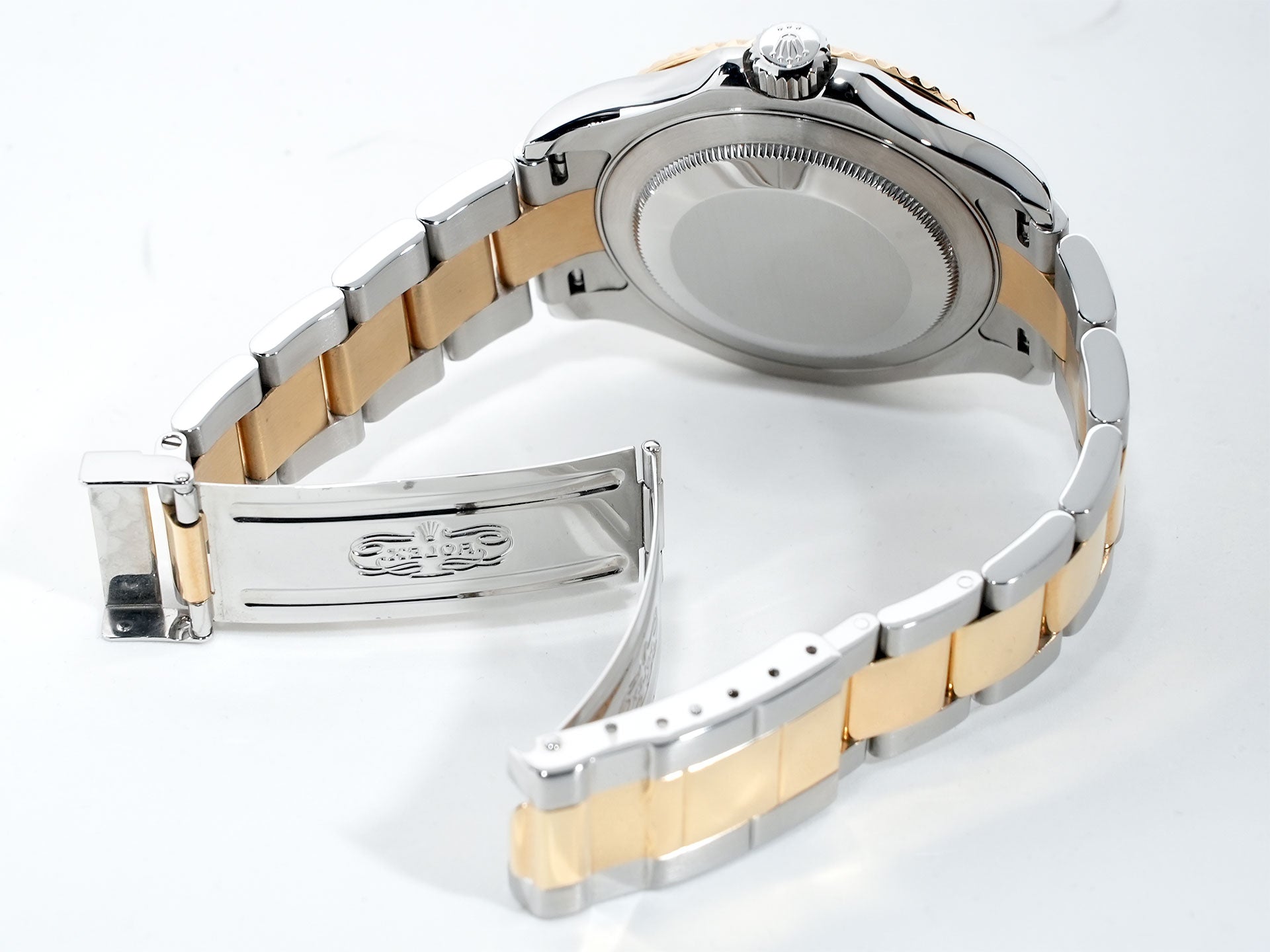 ロレックス ヨットマスター40 Ref.16623NGS ステンレススチール/イエローゴールド ホワイトシェルx3Pサファイア/8Pダイヤ文字盤 中古 awgj3z55