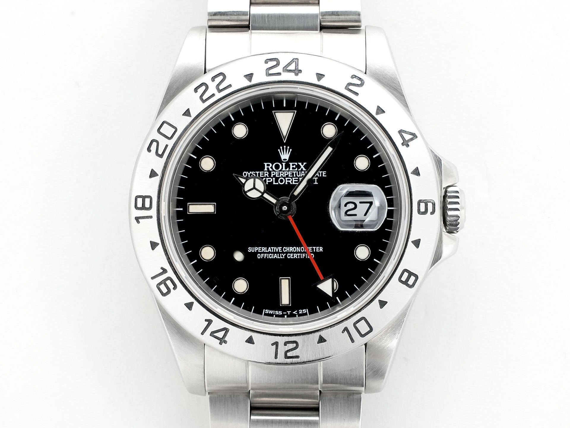 ロレックス エクスプローラーII Ref.16570 ステンレススチール ブラック文字盤 オイスターブレスレット 中古 6cs27qui