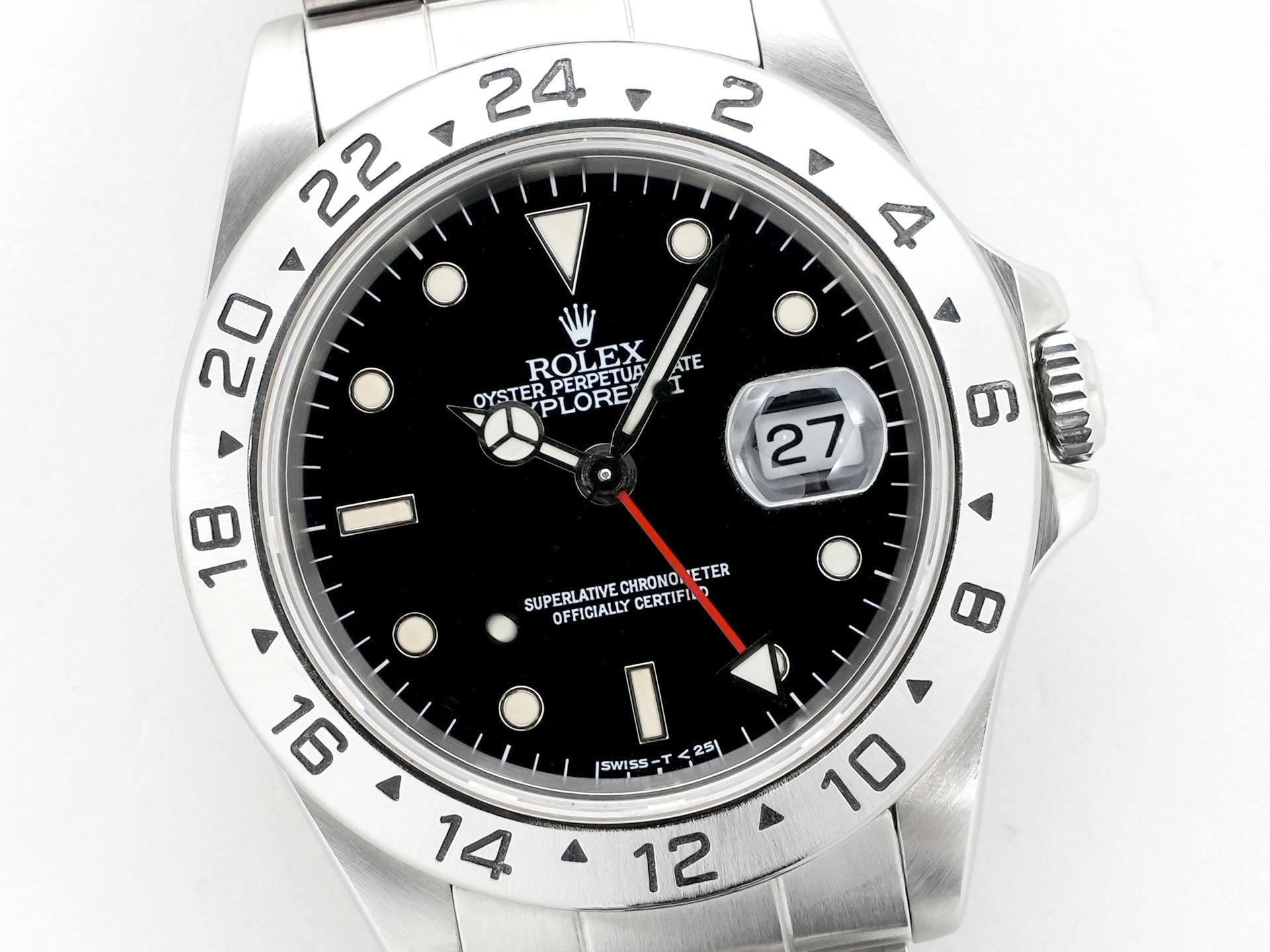 ロレックス エクスプローラーII Ref.16570 ステンレススチール ブラック文字盤 オイスターブレスレット 中古 6cs27qui