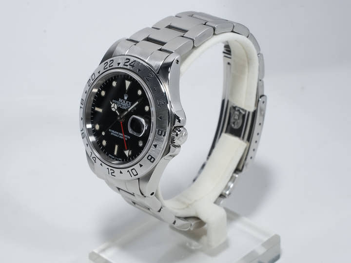 ロレックス エクスプローラーII Ref.16570 ステンレススチール ブラック文字盤 オイスターブレスレット 中古 6cs27qui