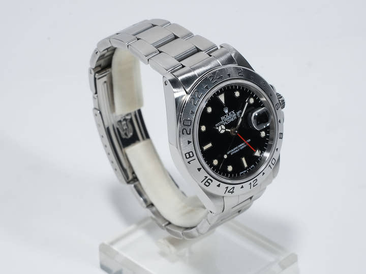 ロレックス エクスプローラーII Ref.16570 ステンレススチール ブラック文字盤 オイスターブレスレット 中古 6cs27qui