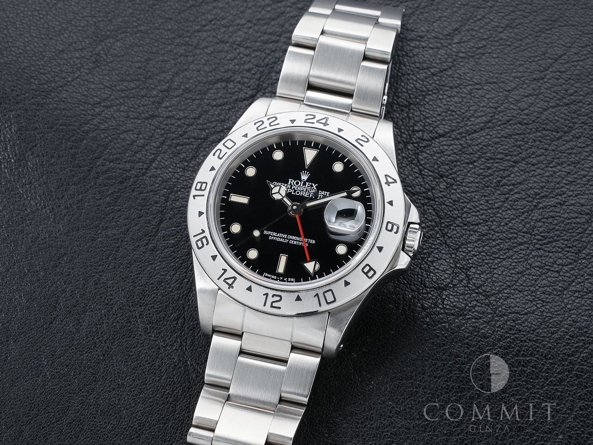 ロレックス エクスプローラーII Ref.16570 ステンレススチール ブラック文字盤 オイスターブレスレット 中古 6cs27qui