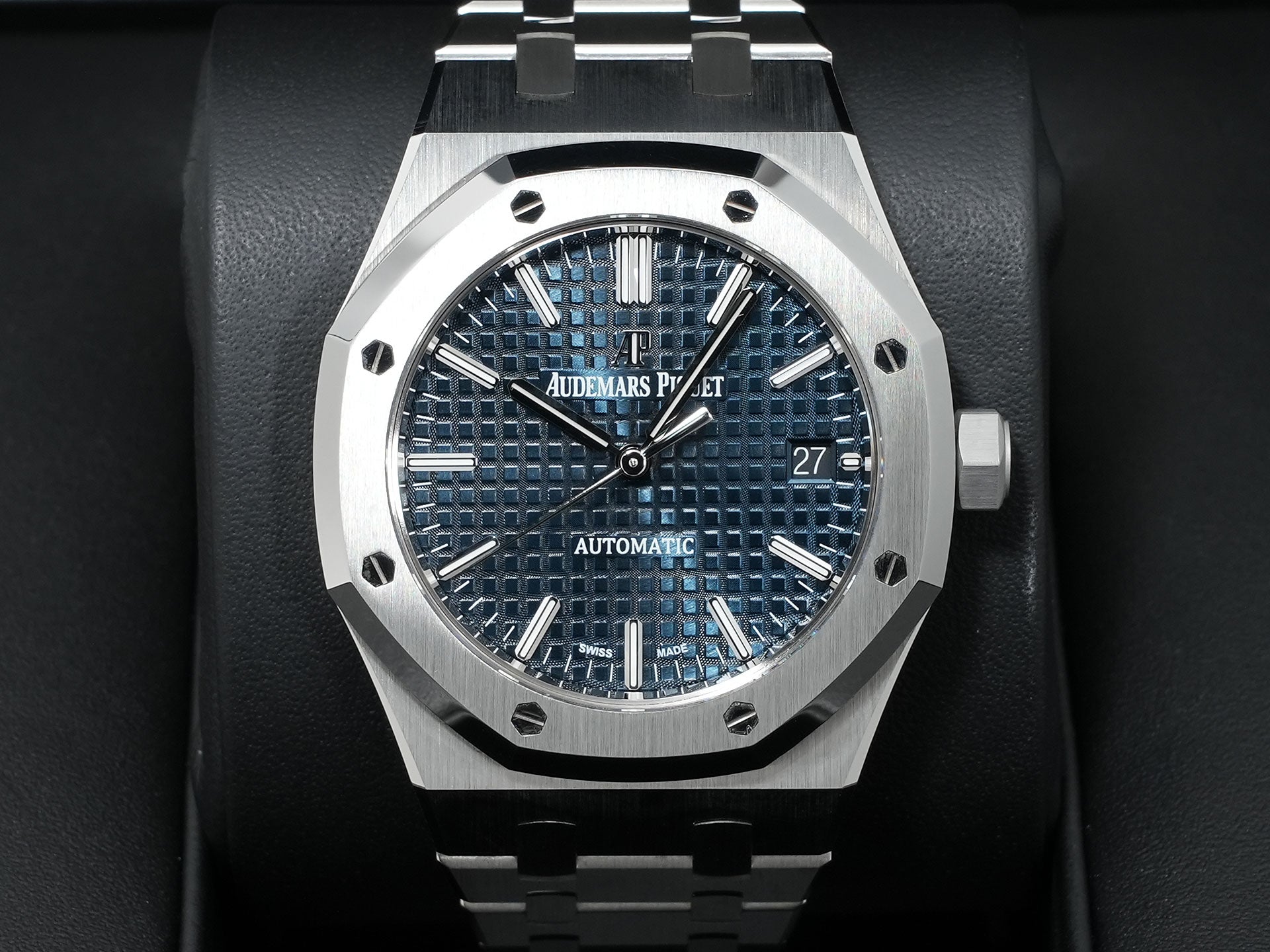 オーデマピゲ ロイヤルオーク Ref.15450ST.OO.1256ST.03 ステンレススチール ブルー文字盤 美中古 32t6bw3c