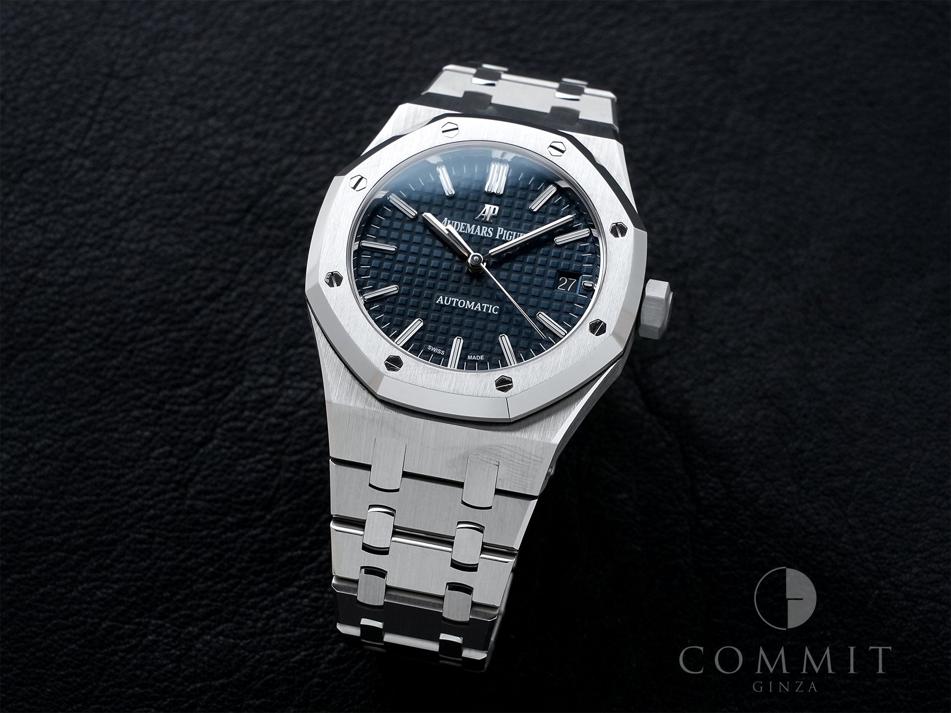 オーデマピゲ ロイヤルオーク Ref.15450ST.OO.1256ST.03 ステンレススチール ブルー文字盤 美中古 32t6bw3c