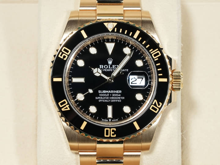 ロレックス サブマリーナー デイト Ref.126618LN イエローゴールド ブラック文字盤 美品 adsjvhk6