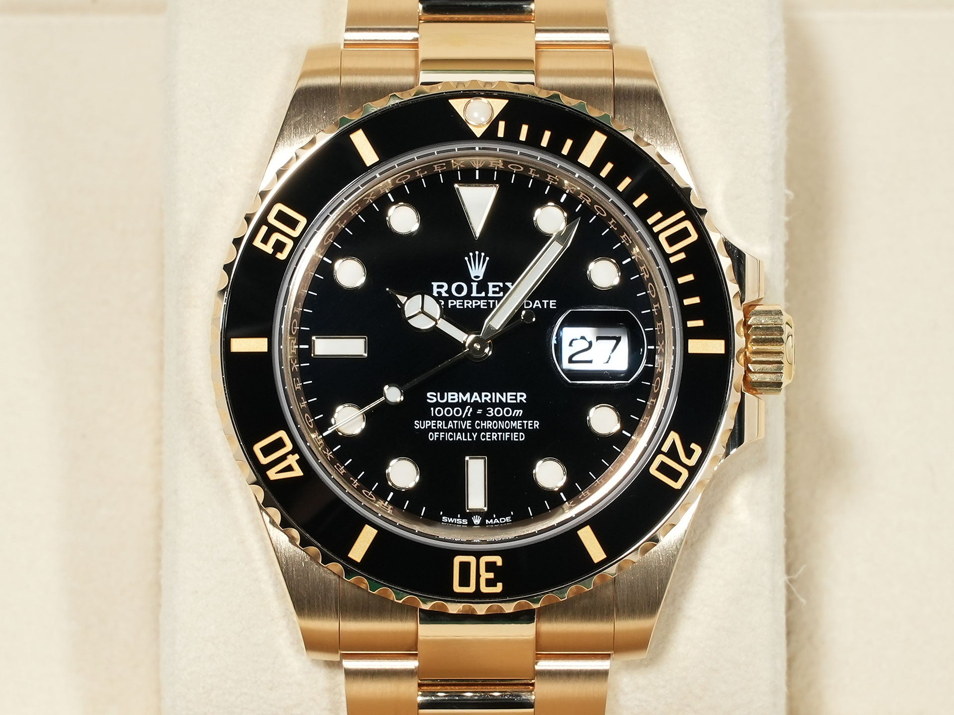 ロレックス サブマリーナー デイト Ref.126618LN イエローゴールド ブラック文字盤 美品 adsjvhk6