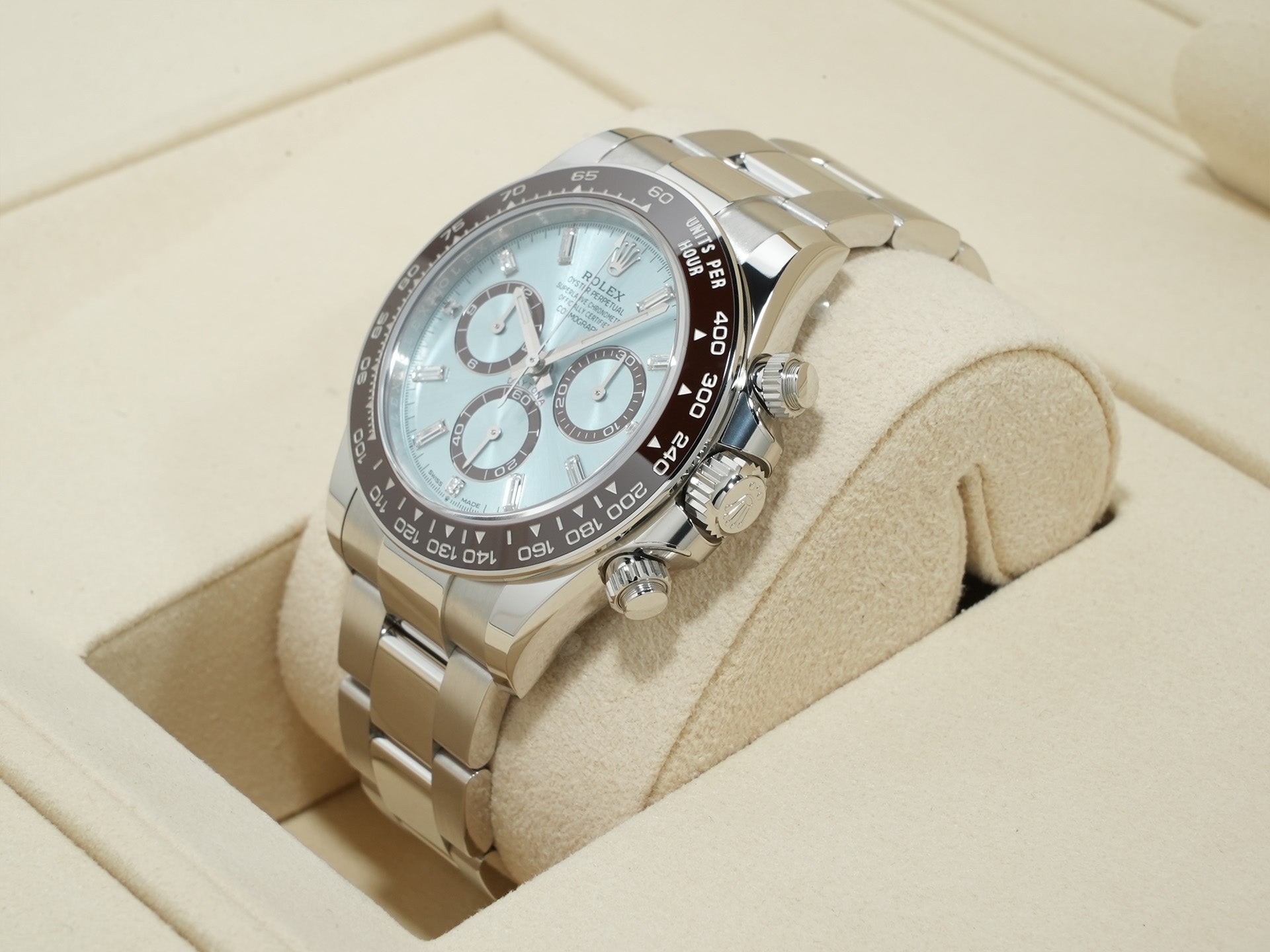 ロレックス デイトナ Ref.126506A プラチナ アイスブルーx11Pダイヤ文字盤 未使用 3a3g6cvq